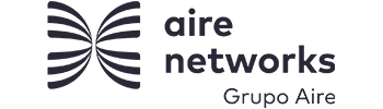 logotipo de aire networks con endoso de Grupo Aire